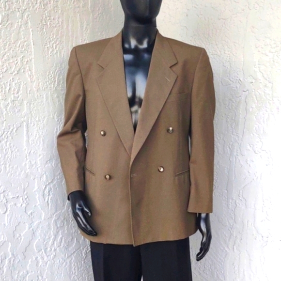 EVAN PICONE MEN'S VINTAGE DOUBLE-BREASTED LUXURY BLAZER